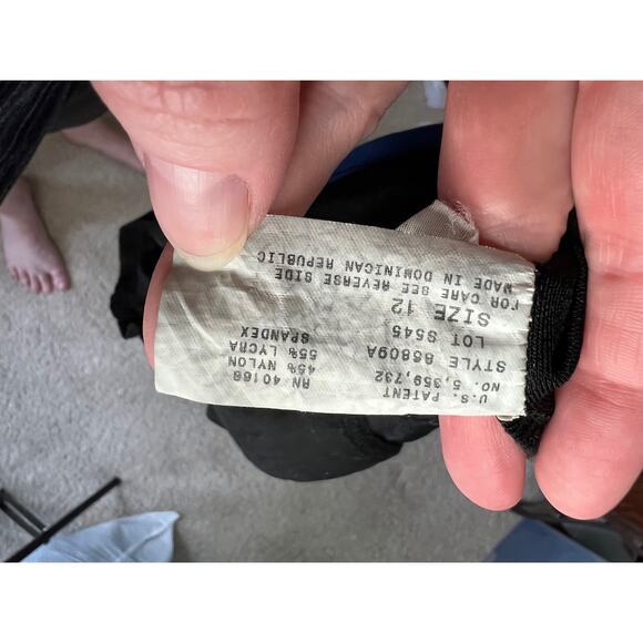 Miraclesuit one piece swimsuit Black blue trim size 12 - Picture 13 of 13